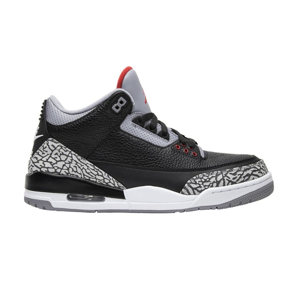 Authentic Jordan 3 Retro Black Cement - Size 6Y